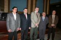 De izq a dcha. Jos Palma,Francisco Zurera, Jos Manuel Roldn, Francisco Paniagua y Juan Jos Ruiz