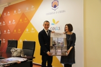 Alfonso Zamorano y M Carmen Lin durante la presentacin del certamen.