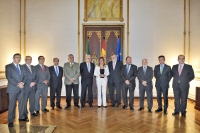 Los rectores andaluces con la presidenta Susana Daz