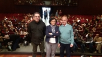 Francisco España, Teresa Roldán y Manuel Hernández en la inauguración de la reunión de divulgadores
