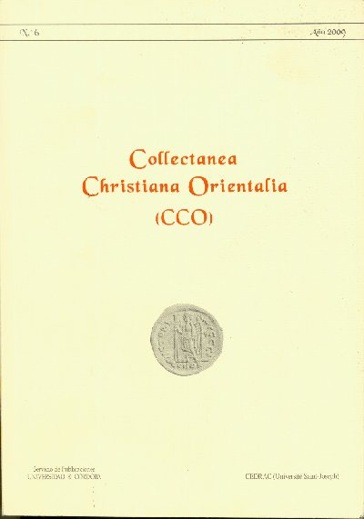 Numero seis de Collectanea Cristiana Orientalia