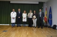 las autoridades asistentes a la inauguración de las II Jornadas de Enfermedades Raras.