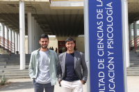 Los investigadores Mariano Núñez y Vicente J. Llorente