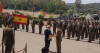 Francisco Muñoz Usano en el momento de recibir la distinción de &quot;Artillero Honorífico&quot;