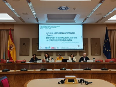 Ana de Toro, técnica del SEPA, segunda por la izquierda, en un momento de su intervención