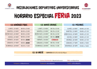 Horarios.