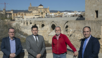 De izquierda a derecha: Manuel Rivera, Fernando Lara, Desiderio Vaquerizo y Ricardo Hernández, coordinadores del congreso.