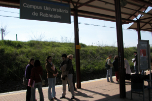 Apeadero de Renfe en el Campus de Rabanales.