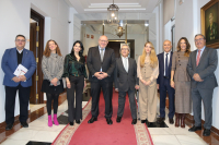 Foto de familia de representantes de la delegación colombiana y de la Universidad de Córdoba.