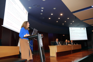 La vicerrectora de Posgrado, Cristina Aguilar, durante su intervención.