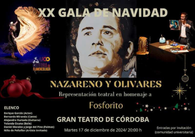 Programa de la Gala de Navidad de este año.