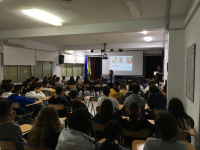 Momento de la charla impartida por Carmen González Gutiérrez.