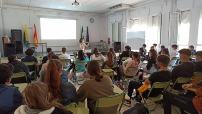 Un momento de la charla impartida den Palma del Río. 