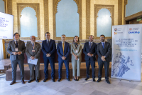 Autoridades académicas y políticas presentes en la inauguración del congreso.