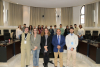 Foto de familia de la bienvenida instuticional que tuvo lugar en el Rectorado.