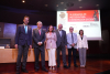 El rector junto a los organizadores de las jornadas y resto de autoridades académicas.