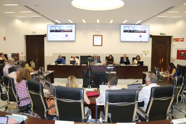 Vista general de la Sala de Consejo de Gobiero durante la sesión ordinaria celebrada hoy. 