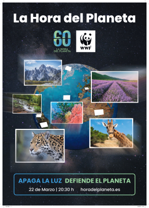 Cartel anunciador de la Hora del Planeta 2025.