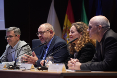 De izqda. a dcha.: Sergio Castro, Manuel Torralbo, Cristina Aguilar y Juan Antonio Moriana.