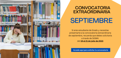Aviso: Convocatoria extraordinaria de septiembre
