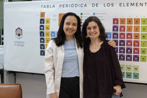 Las investigadoras Suelen da Rocha y Mercedes Sánchez