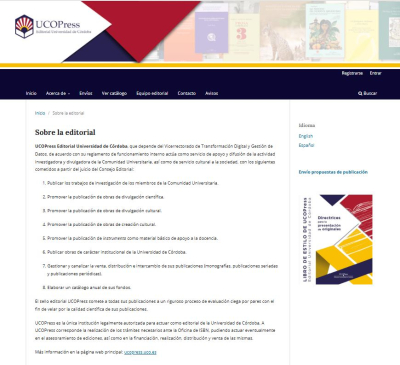 Web de UCOPress.