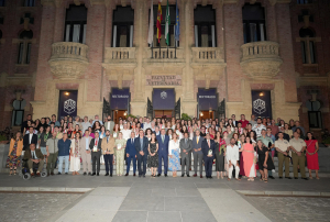 Foto de familia tras la gala.