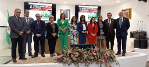 Autoridades asistentes a la jornada celebrada en Ciencias del Trabajo.