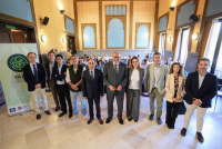 Asistentes a la inauguración a las jornadas ayer.