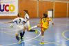 El equipo de fútbol sala femenino en la eliminatoria previa.