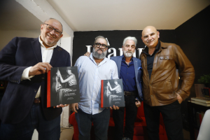 Autoridades asistentes a la presentación del libro conmemorativo del 150º aniversario de Julio Romero de Torres