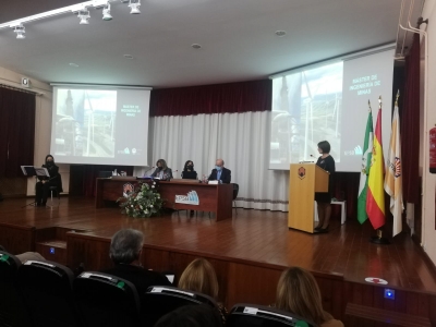 Momento del acto de celebración de Santa Bárbara