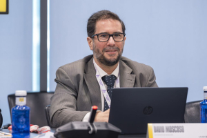 El profesor David Moscoso durante su intervención.
