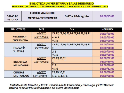 Horarios