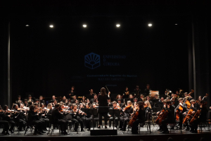 Momento del concierto ofrecido ayer en el Teatro Góngora.