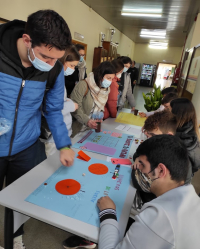 Estudiantes en el &quot;Casino Averroensis&quot;