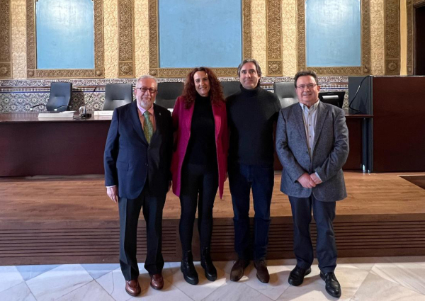 De izquierda a derecha, Rafael Santos, Ana Belén Martínez, Carlos Domínguez y Manuel Ureña.