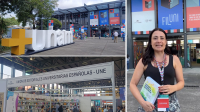 La directora de UCOPress en FILUNI 2025.