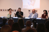 Momento de la presentación del libro en la Fundación Cajasol