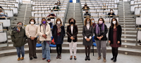 La decana de Ciencias -en el centro- junto a las profesoras de Química participantes.