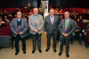 El rector junto al resto de autoridades académicas en la inauguración de la jornada.