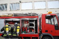 Evacan a 300 alumnos y docentes como parte de un simulacro de incendio en un laboratorio en la Escuela Universitaria Politcnica de Belmez